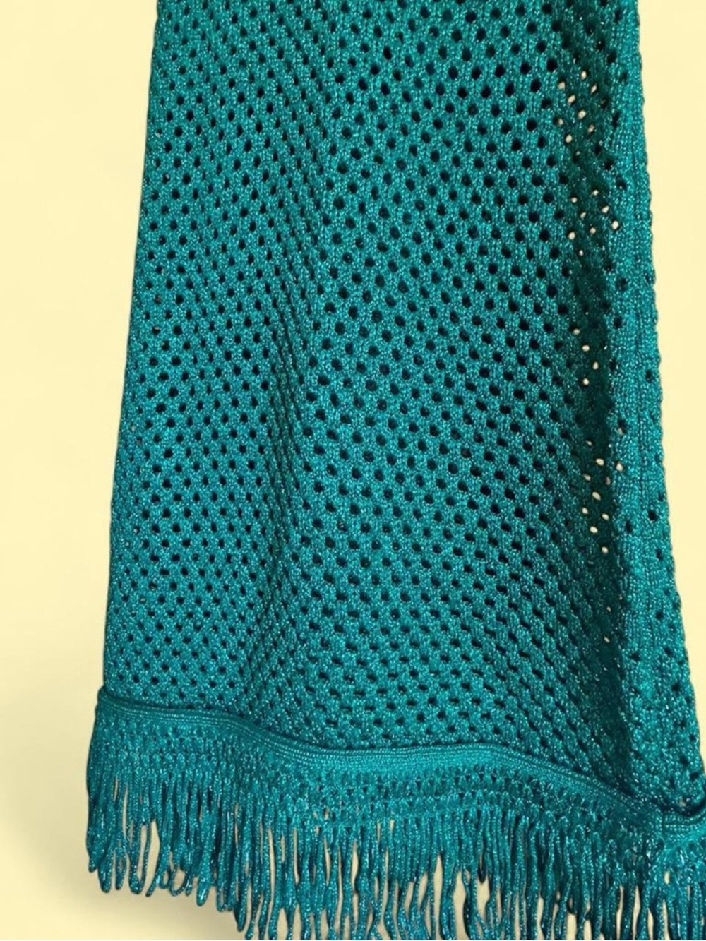 Simon Miller Roca Dress | Green Crochet Fringe Midi Dress - Women - Size Small - Picture 5 of 6